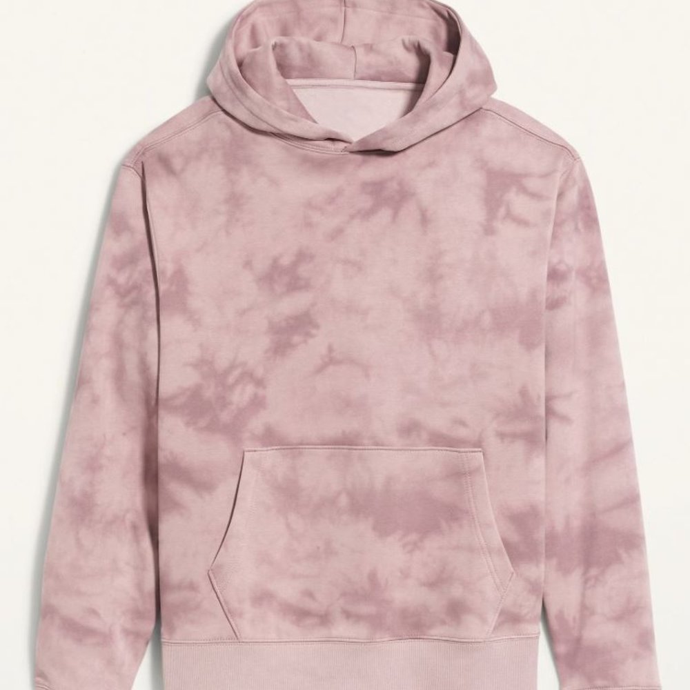 🌟LAST CALL!🌟Donating 7/30🌟 Old Navy Pullover Hoodie Tie-Dye Mauve Pink XL